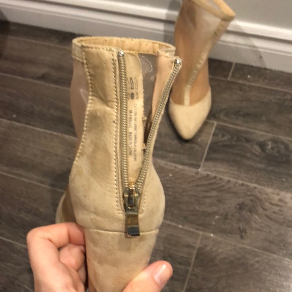 🌟2 for 35$ illusion suede nude Heel - Picture 5 of 5